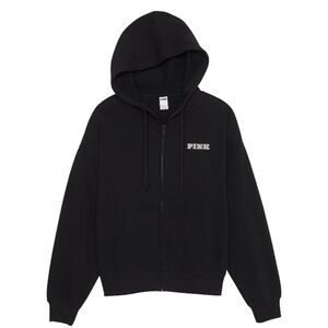 PINK Fleece Hoodie size Large NWT